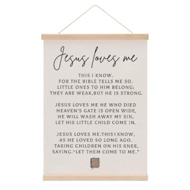 Imagem de Gancho de pôster de arte de parede com versículo da Bíblia cristã, moldura de pôster das escrituras, faixa de pendurar para quarto cristão, berçário, sala de jogos, quarto, porta da frente, decoração