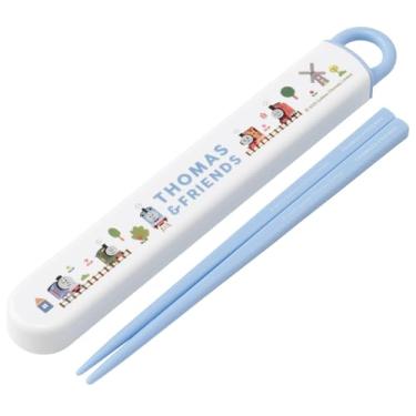 Imagem de Skater ABS2AM-A Conjunto infantil de pauzinhos e pauzinhos Bento, 6,5 polegadas (16,5 cm), feito no Japão, pode ser lavado na lava-louças, tipo slide, Thomas e amigos