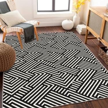 Imagem de HGTRH Tapete de acampamento ao ar livre à prova de intempéries 200 x 300 colorido, tapete de varanda impermeável pequeno leve, macio tapetes de tecido de veludo de cristal para molhar ao ar livre e