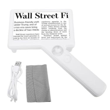 Imagem de Bewinner Lupa Com Luz, Lupa Digital Portátil Iluminada Ajustável 20X para Inspeção de Leitura, Portátil para Viagens Ao Ar Livre