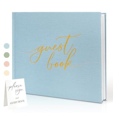 Imagem de Braveriky Elegante livro de convidados de casamento para sua recepção de casamento - Livro de visitas Polaroid de capa dura com placa de mesa - Livro de login para aniversários, chás de bebê, eventos