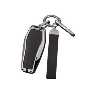 Imagem de Capa de chave remota de carro de liga compatível com BYD Atto 3 Han EV Dolphin Lied Tang Dm Qin PLUS Song Pro MAX Yuan Protetor Chaveiro(B 1-2 Dark Brown)