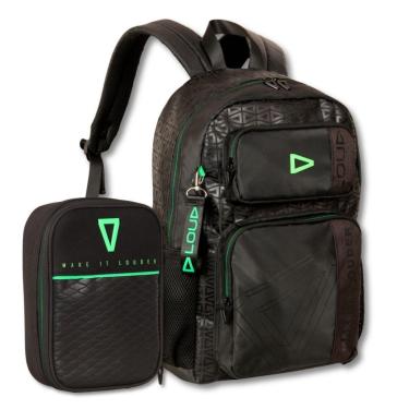 Imagem de Mochila LOUD com Estojo Kit Gamer Preto Casual para Notebook-Unissex
