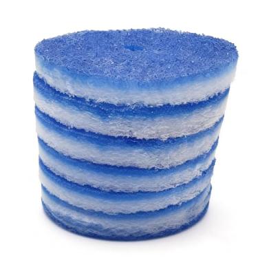 Imagem de Pacote com 10 filtros de ar condicionado RV - filtro CA de duto de ar redondo RV 13,3 cm MERV 8 de substituição para ventilação CA (pacote com 12 com orifício central)