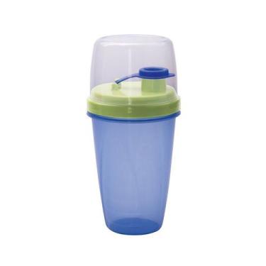 Imagem de Garrafa infantil mini shaqueira 350 ml plasutil - Plasútil, Azul