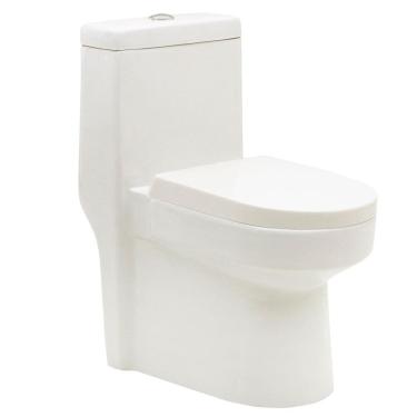 Imagem de Kit Vaso Sanitário Monobloco Modaza Chiare 07, 3 a 6 Litros Branco