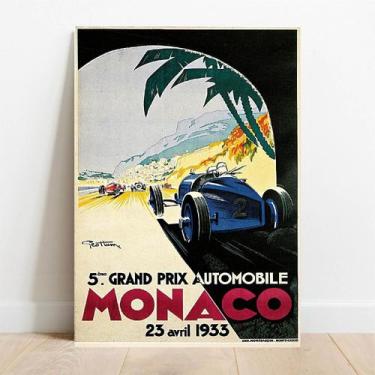 Imagem de Placa Decorativa Mônaco 1933 - TACOLADO PAPEL DE PAREDE, 15x21cm