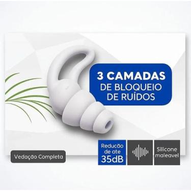 Imagem de Kit 5un Tampão De Ouvido Protetor Auricular Natação Dormir - Generico