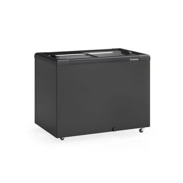 Imagem de Freezer Plano Vidro Reto Deslizante 295L GHD300LB All Black Gelopar 220V