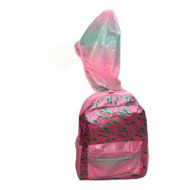 Imagem de Mochila Escolar Winth Com Capuz Brilho Cores