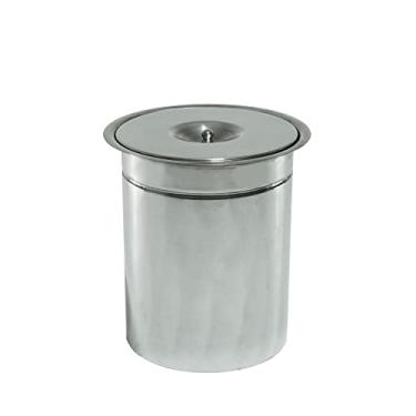 Imagem de Lixeira Pia Cozinha Embutir Aço Inox 5 Litros