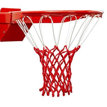 Imagem de ProSlam Substituição de rede de basquete profissional de qualidade premium - anti-chicote para todos os climas, serve para aros internos ou externos padrão (tamanho padrão profissional, vermelho e