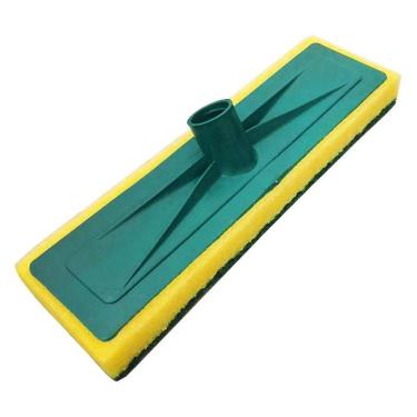 Imagem de 4 Vassoura Esfregão Lava Piso Azulejo Fibra Limpeza Pesada