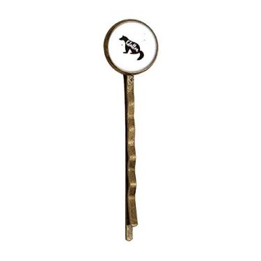 Imagem de Glutton Preto e Branco Animal Retro Metal Hair Bobby Pin Headwear