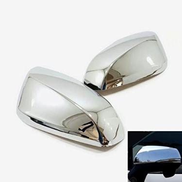 Imagem de Xodouhi Tampa do espelho retrovisor lateral apto para Toyota Highlander 2020 2021 2022/RAV4 2020 2021 2022/Sienna 2021 2022 ABS cromado