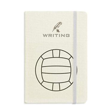 Imagem de Voleibol Sport Line Desenho Padrão Escrita Caderno Diário Clássico A5