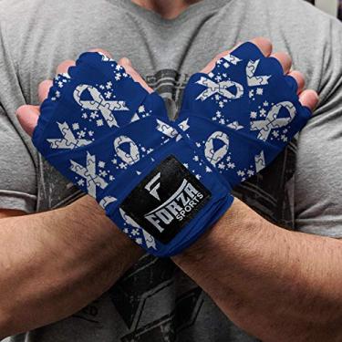 Imagem de Forza Sports Bandagens de boxe estilo mexicano de 457 cm - azul conscientização do autismo