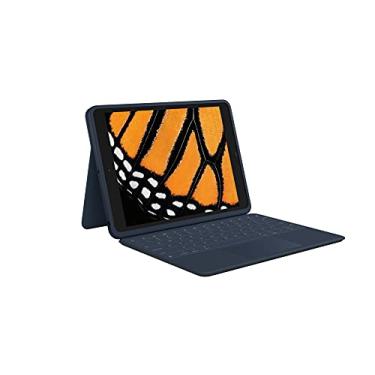 Imagem de Logitech Capa robusta Combo 3 Touch iPad® com teclado Trackpad e conector inteligente para iPad (7ª, 8ª e 9ª geração) para educação – Azul clássico