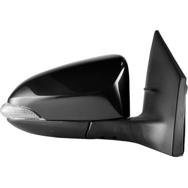 Imagem de Dependable Direct Lado do passageiro sem pintura aquecida operado por energia com espelho retrovisor lateral de sinal para Toyota Corolla 2014-2017 - Link de peças #: TO1321295