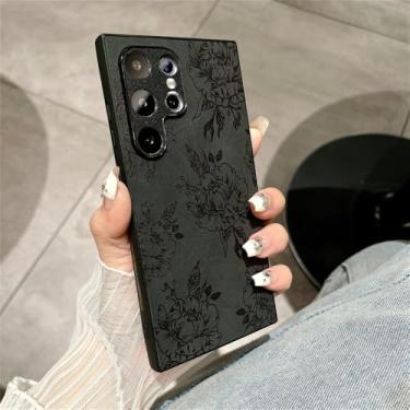 Imagem de Capa de couro para samsung s24 s23 plus ultra a05 s a15 a25 a35 a55 a04s a14 a23 a34 a54 capa, rosa bk, para s24 ultra