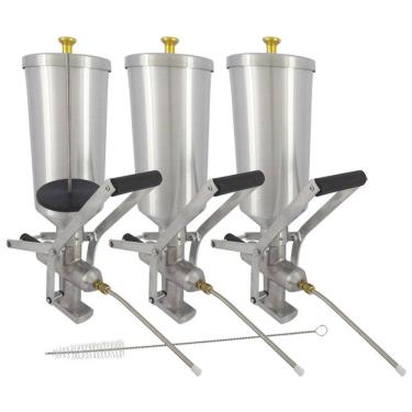 Imagem de Kit 3 Doceira de Churros 2 Litros com Contrapeso (Recheadeira de Churros)