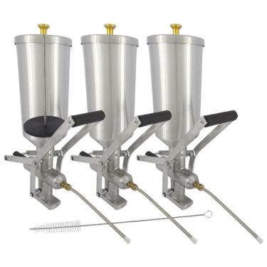Imagem de Kit 3 Doceira de Churros 2 Litros com Contrapeso (Recheadeira de Churros)