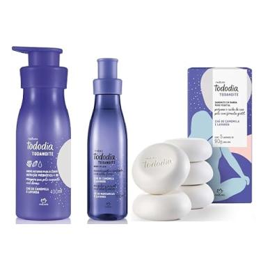 Imagem de Kit Combo Tododia Todanoite Chá de Camomila e Lavanda (Hidratante, Body Splash e Caixa de Sabonetes)