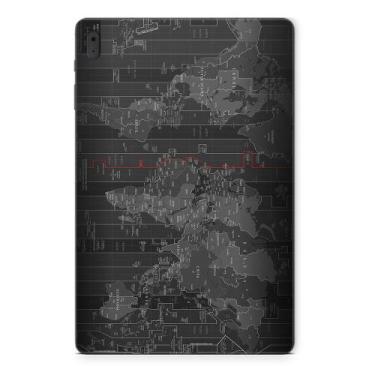 Imagem de Adesivo Galaxy Tab S8 SM-X7068 Mapa Mundi - Skin Zabom