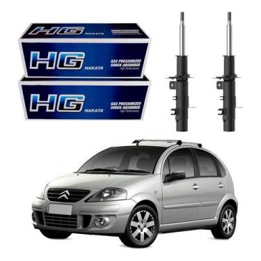 Imagem de Par 2 Amortecedor Dianteiro Citroën C3 1.4 1.6 2003 A 2012 - Nakata