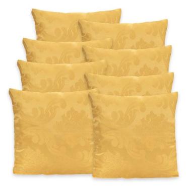 Imagem de Kit 8 Capas de Almofada c/ Zíper em Jacquard Adamascado Luxo 40cm x 40
