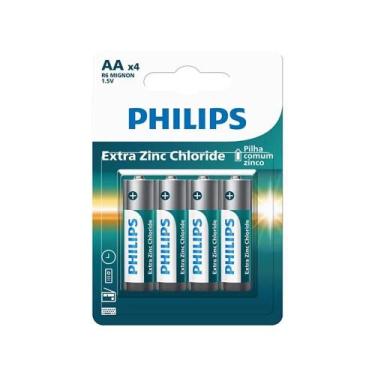 Imagem de Pilha Extra Zinc Chloride AAA 4 Unidades R03L4B/59 - Philips