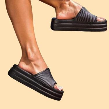 Imagem de Plataforma Nuvem Chinelo Lançamento Leve e Confortável - HL CALCADOS, 