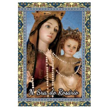 Imagem de 1000 Santinho N S Sra Nossa Senhora do Rosário (oração no verso) - 7x1