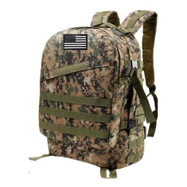 Imagem de Mochila Militar Assault Tatica Oxford 900d  40 L - Sou Preço, Floresta