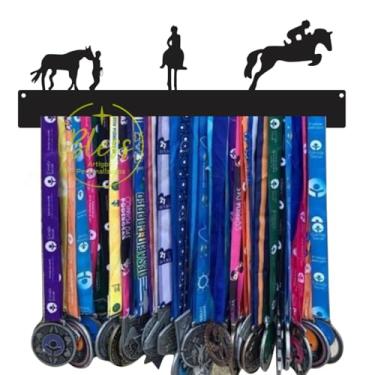 Imagem de Porta Medalhas de Hipismo, Quadro Decorativo em MDF