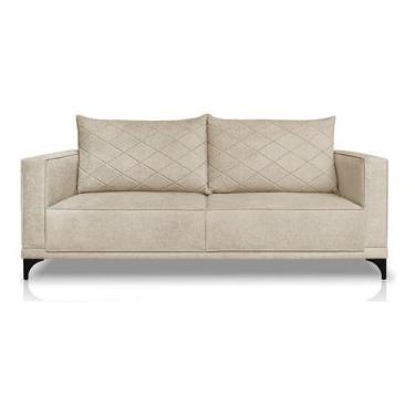 Imagem de Sofá Viena 2 Lugares Bouclê 1.60m Pés Em Aço Para Sala Bz - BZ Decor, 