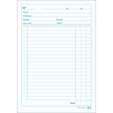 Imagem de Impresso Talão Nota Neutra 1/18 80 Folhas 40X2 Vias Pacote com 20 - Ti