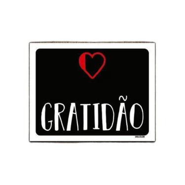 Imagem de Kit 10 Placas Decorativa - Gratidão