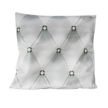 Imagem de Capa de almofada estampa capitone em tecido 100% poliéster  44x44cm - 