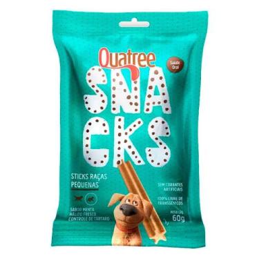 Imagem de Snack Quatree Sticks Para Cães Raças Pequenas Menta  60g