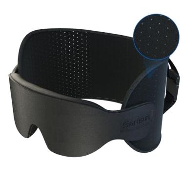 Imagem de SARISUN Almofada de viagem para aviões, almofada de avião respirável ultrafina alternativa, alça de cabeça de avião com máscara de dormir 3D, suporte de 360° para voos longos, trabalho para assentos