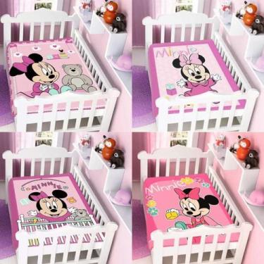 Imagem de Cobertor Antialérgico Dysney Infantil Baby Jolitex Ternille Minnie Ros