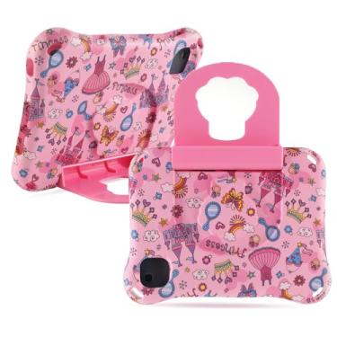 Imagem de Capa Princess compatível com Lenovo Tab M9 2022 de 9 polegadas para crianças, meninas, EVA leve, rosa, compatível com alça de suporte, Kid Pro, à prova de choque, presente infantil para meninas