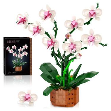 Imagem de Conjunto de Blocos de Construção Joniuuca Orchid com LED - 729 Peças