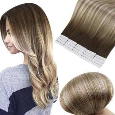 Imagem de Fita Adesiva Full Shine para Extensões de Cabelo Humano (45cm)