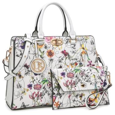 Imagem de Bolsa de trabalho feminina Dasein, sacola com conjunto de embreagem