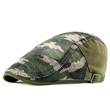 Imagem de Boina Italiana Estilosa Camuflada Masculina e Feminina Primavera Verão