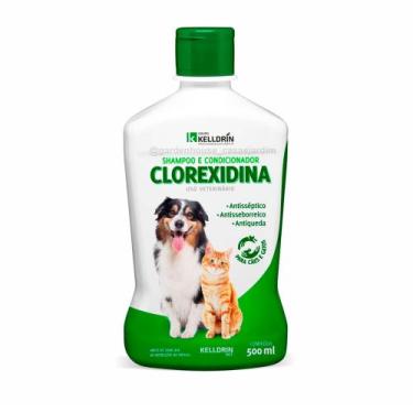 Imagem de Clorexidina Shampoo E Condicionador Para Cães E Gatos - Kelldrin
