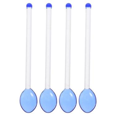 Imagem de 4 Pcs Colher De Vidro Colheres De Jantar Colher De Mexer Coquetel Colheres Pequenas Colher De Gosto De Cozinha Colher De Sobremesa De Vidro Colher De Sabão Café Doce Longo