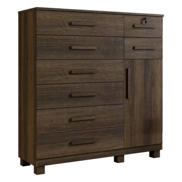 Imagem de Cômoda New Vitoria Com Porta E 8 Gavetas Benetil Imbuia